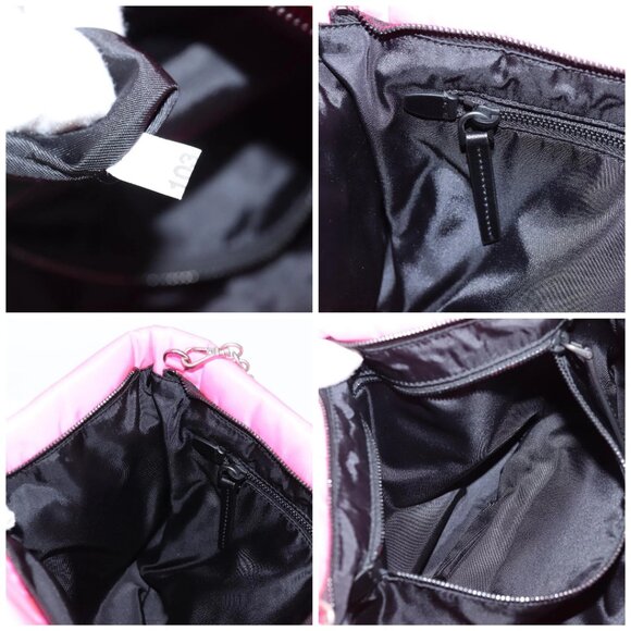 PRADA Chain Shoulder Bag Nylon Pink Silver Auth 134961M - Picture 15 of 16